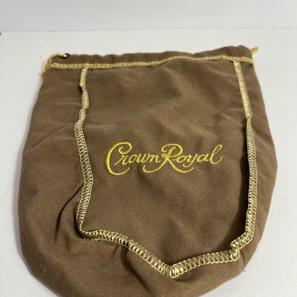 Lot of 3 Crown Royal Bags. 1 Tan & 2 Green.